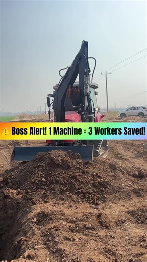 Tired of high labor costs? This tracked excavator tractor does it all—digging, pushing, plowing. One machine replaces three workers, saving you tens of thousands a year! Want to see the math? DM me now! #ExcavatorTractor #CostSaver #MultiFunctionMachinery #FarmEquipment #mustsee