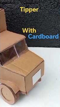 how to make a tipper with cardboard