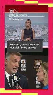 BATISTUTA AT THE WORLD CUP DRAW