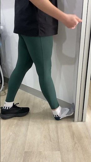 Foot-on-wall calf / plantar fascia stretch