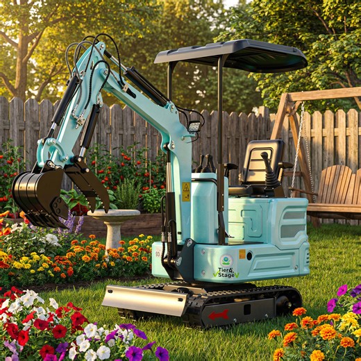 DigMaster 1.4 Ton Mini Excavator Kubota Twin-Cylinder Diesel Engine Equipped with Pilot System for Gardening Landscaping and Indoor Use EPA certified