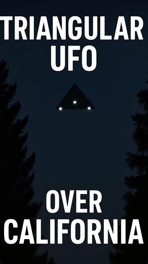 TRIANGLE UFO Spotted Over California?!