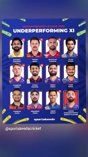 Here's our underperforming XI from IPL 2026 so far, players yet to find their form! 00