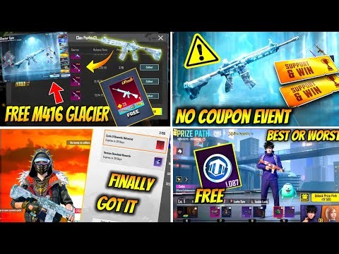BGMI FREE M416 GLACIER COUPON NOT RECIVED | BGMI CYCLE REWARD PROBLEM | FREE LUCKY COIN TRICK