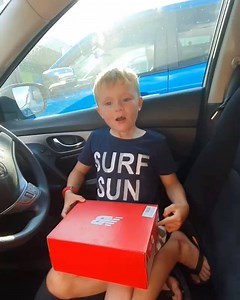 6.7K views · 25 reactions |  SOUND ON  How adorable!  Check out Hugo unboxing his new New Balance runners from rebel. ‍♂️  via instagram.com/the_runnerswife/ | rebel sport | Facebook