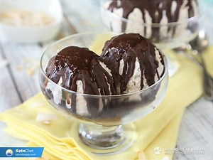 Keto Bounty Ice-Cream with Magic Shell | KetoDiet Blog