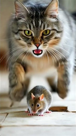 Poor mouse 🙈☠️ #cat #ia #viral #shorts #gato #hunter #mouse #animals #meme #youtubeshorts #memes #