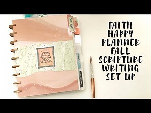 FAITH HAPPY PLANNER SET UP | Seasons of Prayer: Fall Scripture Writing Plan Set Up | Creative Faith