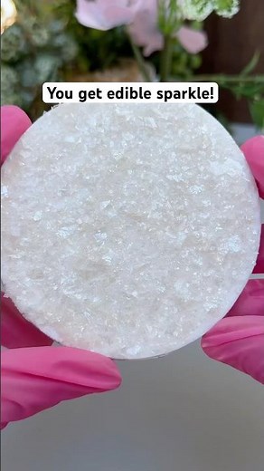 Edible Sparkle at Home ✨ Cake Decorating Hack