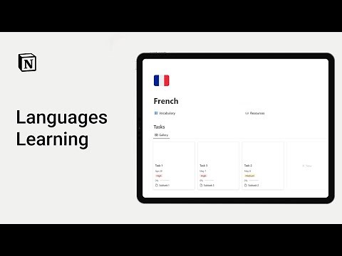 Notion Language Learning Template: Master Multiple Languages
