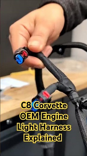 C8 Corvette OEM engine light harness installation/explanation