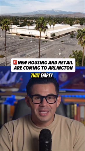A mixed use redevelopment is planned for the former Sears and auto center site along the Arlington Corridor in Riverside. The project will repurpose approximately seventeen point four acres into three hundred eighty eight residential units commercial and retail space a grocery store pad parking and community amenities. This redevelopment transforms a vacant large parcel into higher density housing and walkable retail which supports both housing demand and economic activity in the downtown Arling