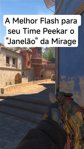 The best flash for your team to peek through the "big window" on Mirage - CS2. #cs2 #counterstrike
