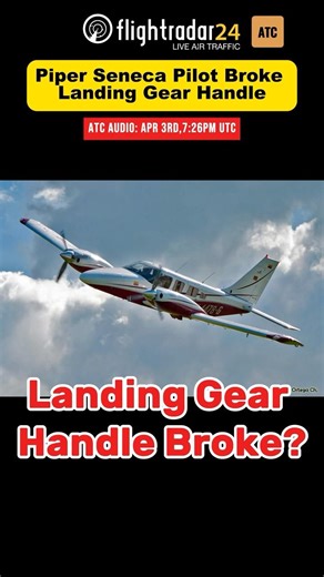 Landing Gear Handle Snapped Mid-Flight #emergency #pilot