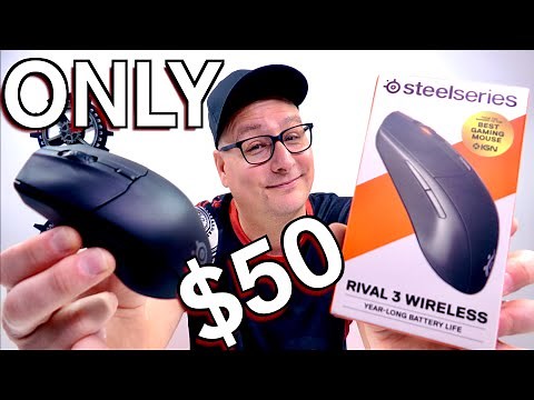 ONLY $50!!! SteelSeries Rival 3 Wireless Mouse Review