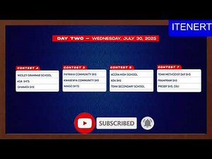 FIXTURES FOR GREATER ACCRA REGIONAL NSMQ 2025 QUALIFIERS IN GHANA