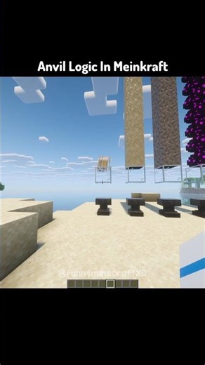 Anvil LOGIC Is Something Else 😭 #shorts #minecraft #logic