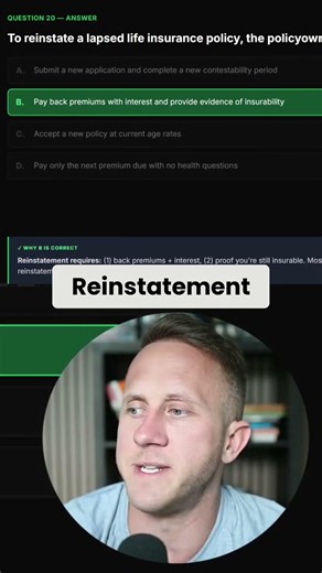 Life Insurance Policy Reinstatement Explained: How to Restore a Lapsed Policy (Exam Prep)