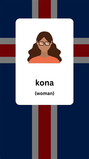 Learn to Say 'Kona' in Icelandic - Language Fun