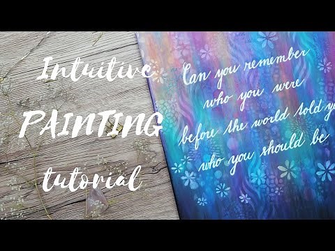 Intuitive abstract painting tutorial