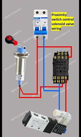 Proximity Control by Solenoid Valve Wiring Diagram