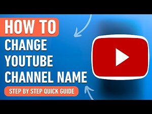 How to change your Youtube Channel Name [2024] Easy Tutorial