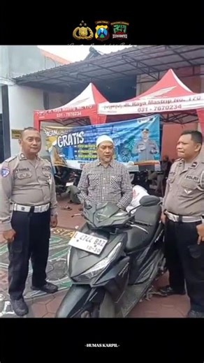 Polsek Karang Pilang laksanakan program pemasangan alarm motor secara gratis