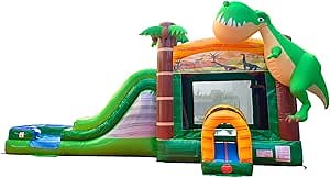 Amazon.com: TentandTable Inflatable Bounce House Water Slide for Kids 5-12 Large, Commercial Grade Mega Bouncy Castle for Adults, Jump House, Includes Electric Air Blower, 32' L x 16' W x 15' H, Dinosaur : Toys & Games