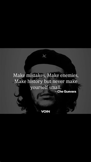 Che Guevara on Courage | Make History, Never Make Yourself Small #philosophy #fypシ゚viral #shorts
