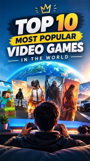 Top 10 Most Popular Video Games in the World 🎮🔥 #Shorts #YouTubeShorts #Top10 #ViralShorts #Trending