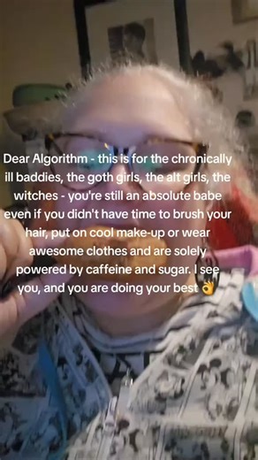 3 comments | Dear Algorithm - tell those absolute badasses that we do not shame here. I realised I hadn't remembered to eat so I'm stuffing down a doughnut so I don't faint. You're still goth or alternative or witchy or whimsical or vampire or whatever your vibe, even if you lived solely in your PJs this week. #altgirls #gothgirls #chronicallyillbaddie #witchesofinstagram #spoonie #bekindtooneanother❤️ | Goth Box Bundles | Facebook