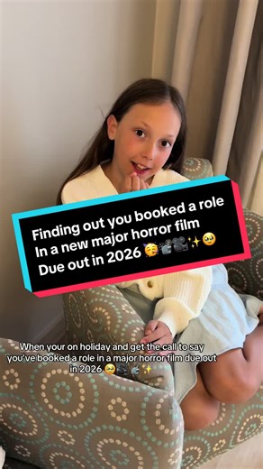 In August we got the call to say Maddison booked a role in a new horror film due out in 2026! She begun filming 3 days after we got back!! 🥳🥹✨🎥📽️🫶 #newmovie #trending #viral #fyp #Actress