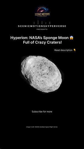 NASA’s Sponge Moon 😱 Hyperion’s Crazy Craters Revealed 🌌