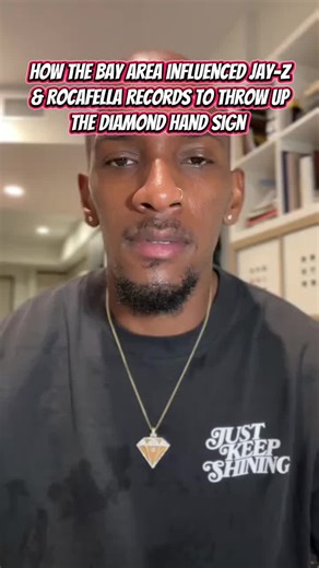 How the Bay Area influenced Jay-Z & Rocafella Records to throw up The diamond hand sign #bayareaonfire #bayarea #jayz Credit: The Neighborhood Diamond