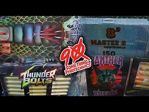 Battle of the 8" - HCMF vs Master 8 vs Thunder Bolts vs Panther Shells #fireworks #pyro #salute