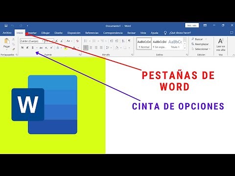 pestañas en word cinta de opciones