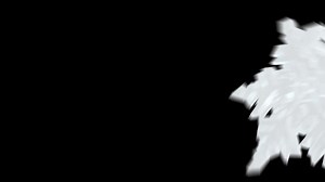 Snowflake element coming through transition effect background