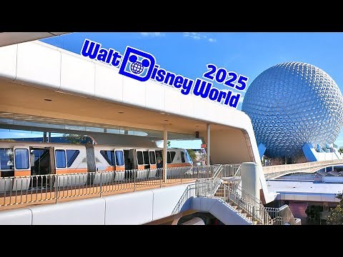Disney World Monorail Magic Kingdom to Epcot 2025 Complete Ride POV Experience in 4K