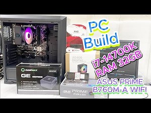 PC Build i7-14700K 32GB RAM | ASUS PRIME B760M-A WIFI | Step-by-Step Assembly Guide