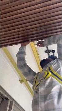 WPC Panel Installation With Clip । How to Install WPC Panel । WPC Ceiling For Balcony #wpcpanel