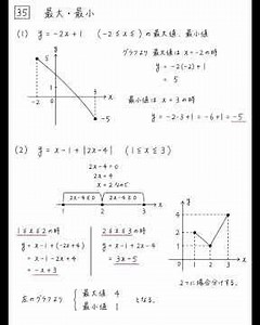 高校数学（関数の最大値と最小値）