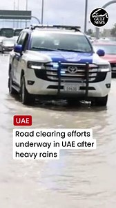 28K views · 161 reactions | Abu Dhabi tackles heavy rains Early Wednesday morning, Abu Dhabi swung into action after experiencing significant rainfall. Emergency services personnel were deployed to address the situation. Authorities urged residents to prioritise safety by staying indoors and avoiding areas prone to flooding, such as valleys and low-lying areas where water accumulates. For more updates log on to gulfnews.com #uae #rain #weather | Gulf News | Facebook
