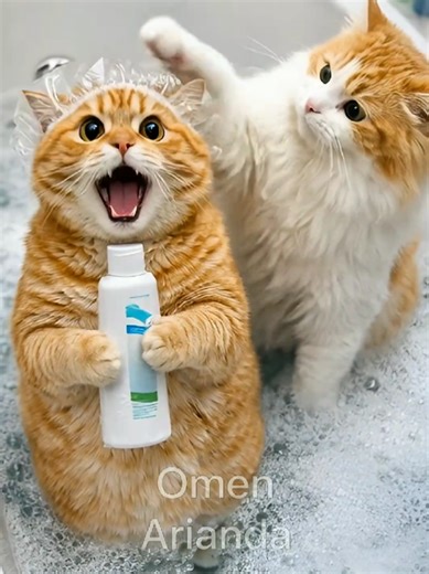 Funny Cats try to sing Opera 🤣 #cat #kucing #funnycat #catsoftiktok #catlover