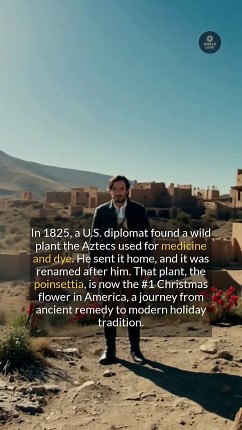 59K views · 159 reactions | Discover the unexpected journey of the poinsettia from Mexico to a Christmas icon. #history #didyouknow #christmas #botany | World Lens | Facebook
