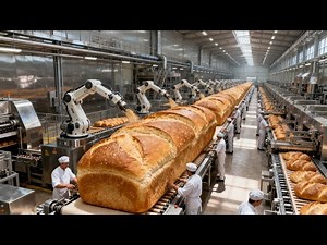 Inside a Modern Bread Factory: From Wheat Grain to Packaged Loaf Full Process (Full Process)