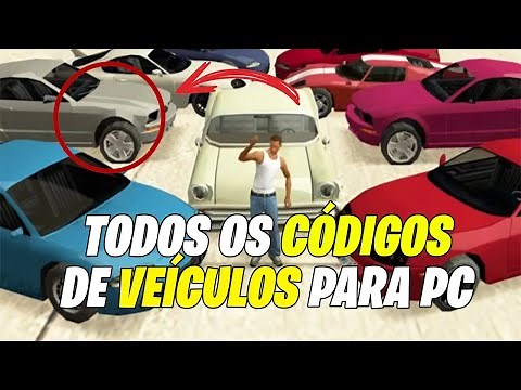 Todos Os Códigos GTA San Andreas PC (CARROS E VEÍCULOS COMPLETOS) - Repost