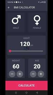 🚀 Just built a BMI Calculator App using Flutter!