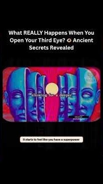 What happens when your third eye opens? Discover the hidden signs. 👁️✨ #visiondevelopment #shorts