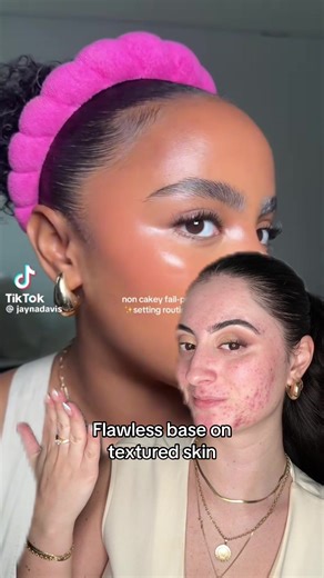 Your makeup will only look as smooth as your skin is.. so let’s talk about it 💄🥰 Og video @Jayna Davis ✨ Products @Armani beauty foundation @Makeup Revolution concealer @Makeup By Mario contour @Charlotte Tilbury blush @Huda Beauty powder #realskintexture #makeuptutorial #makeuptips #smoothmakeup #acnemakeup