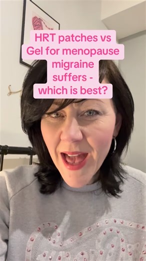 2.3K views · 98 reactions | 類 HRT patches vs gel for menopause migraine sufferers - which is better?? Here’s a quick explainer! #menopause #perimenopause #hrt #menopausetips #menopauseawareness | Jen's Menopause Tips & Hacks | Facebook